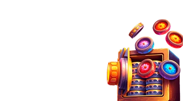 Ящик с разноцветными жетонами, символизирующий турнир Spinoleague в Веб-казино Ирвин, где игроки соревнуются за крупные призы.